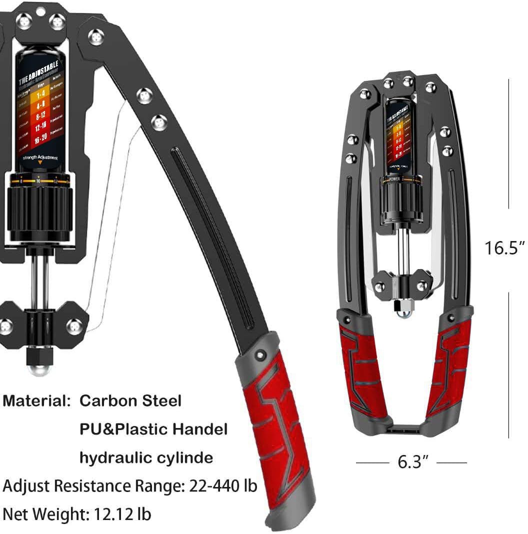 Adjustable Hydraulic Arm Trainer 10–200 kg