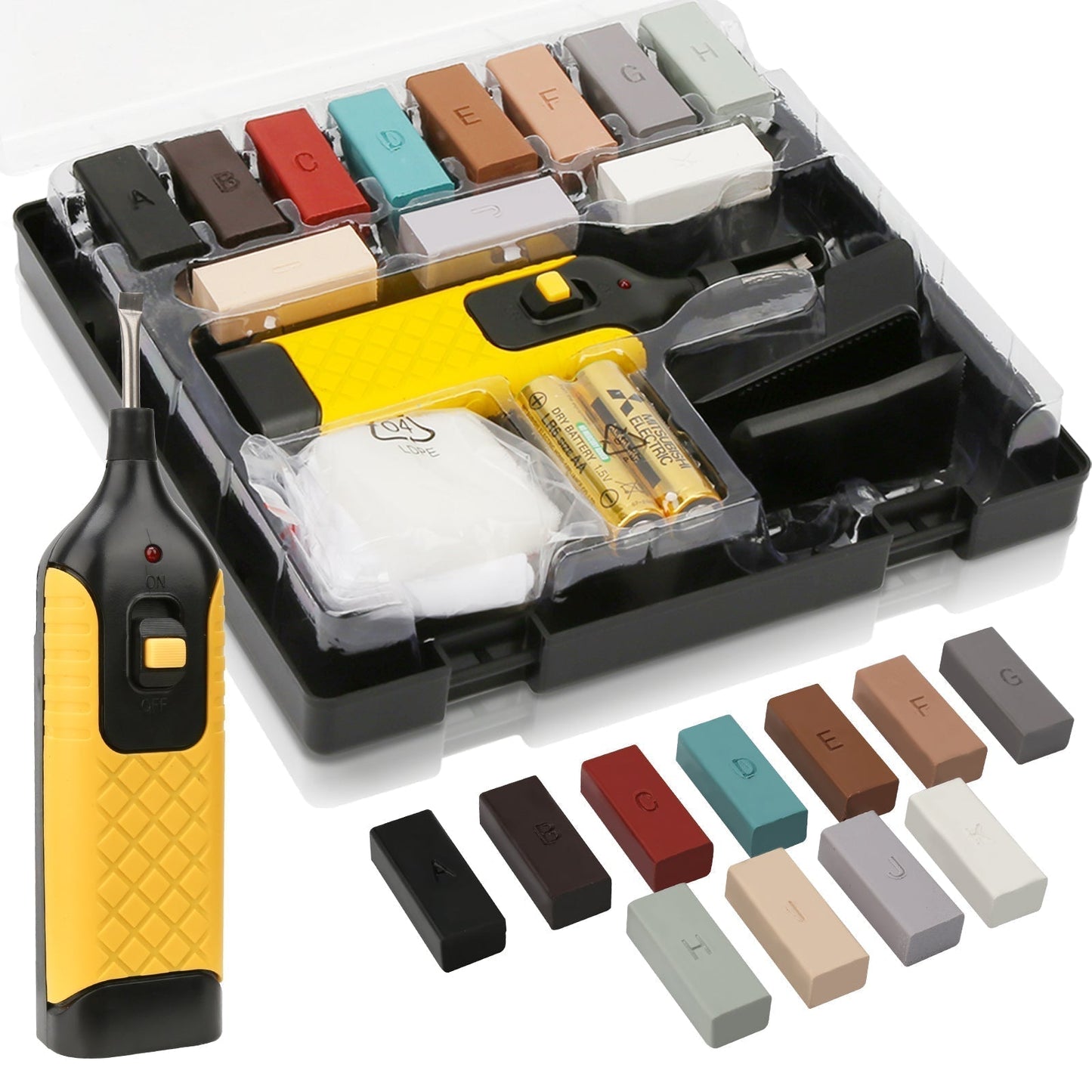 Tile Repair Kit with 11 Wax Crayons