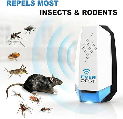Ultrasonic Pest Repeller Twin Pack with Night Light