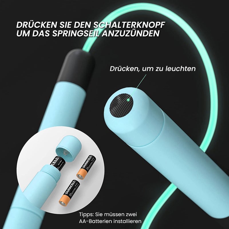 FlashPulse LED Skipping Rope with Ergonomic Handles