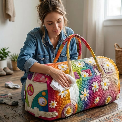 FloraVoyage Quilted Flower Travel Bag C3.2