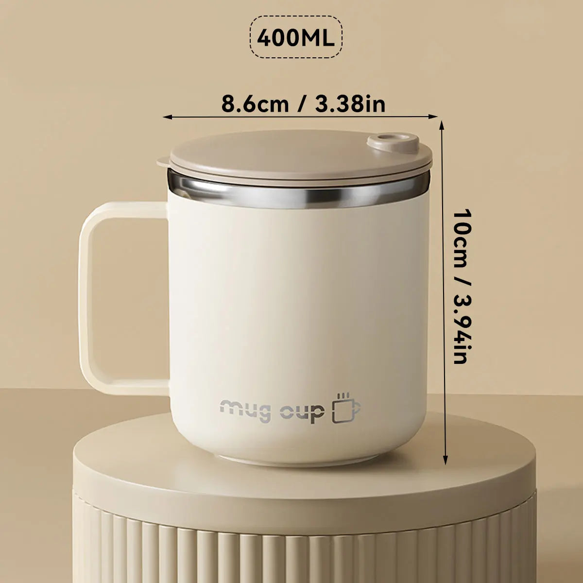 Insulated Stainless Steel Coffee Mug with Lid