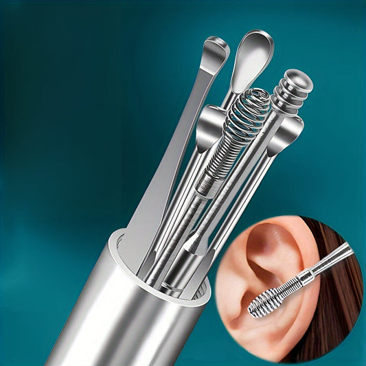 Stainless Steel Ear Cleaning Kit – 6 Pieces