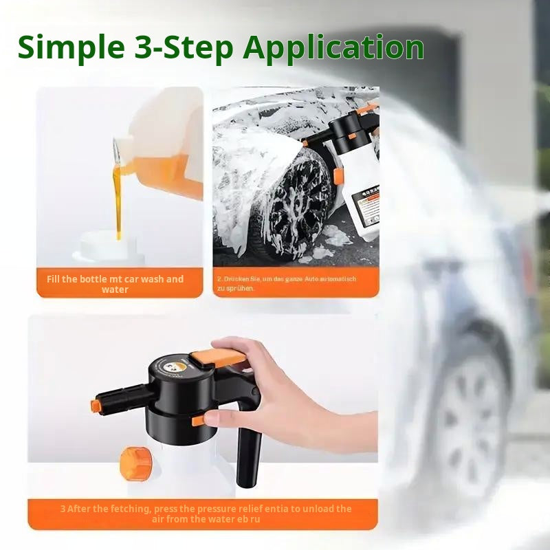Electric Foam Spray Bottle 2L USB Rechargeable