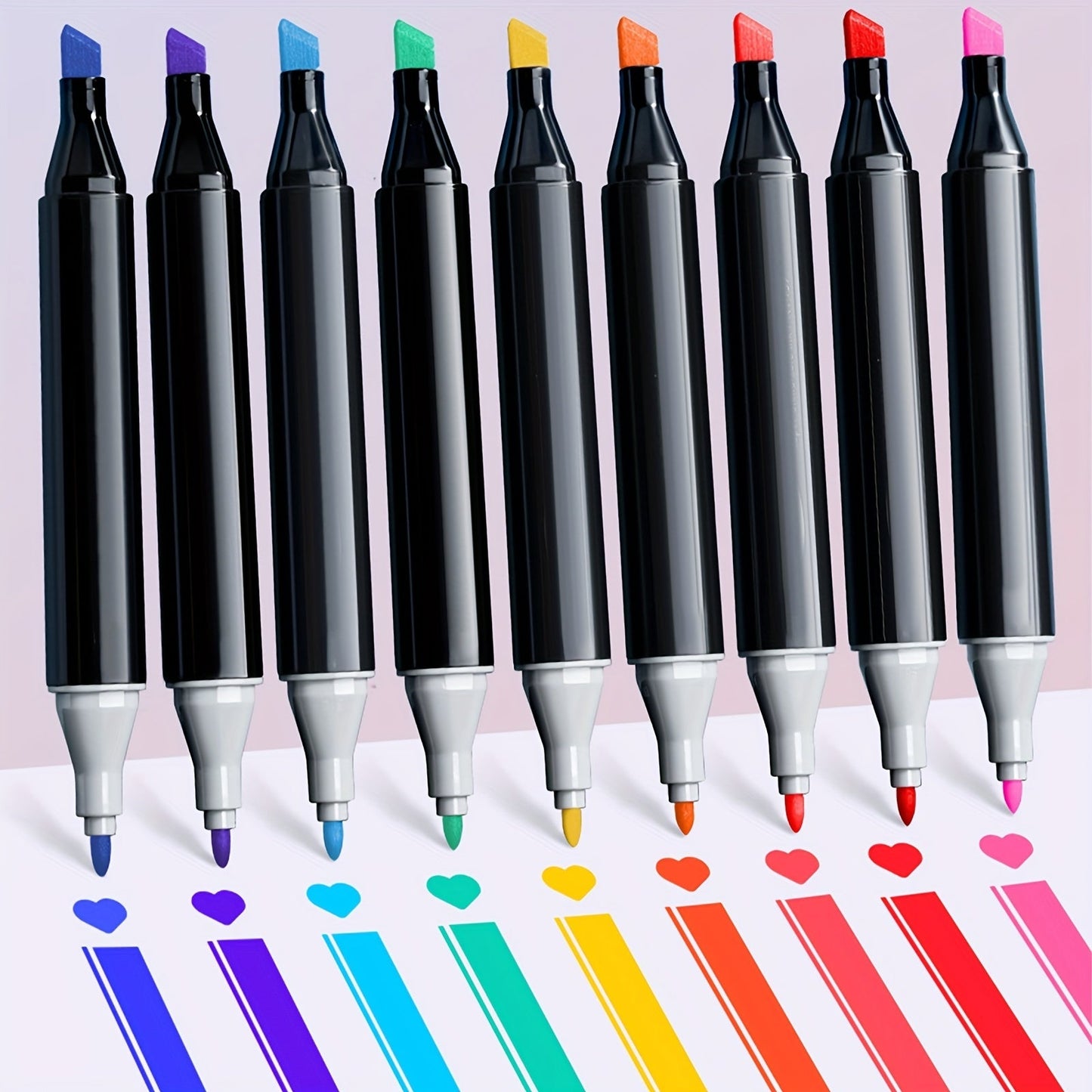 Alcohol Marker Set 168 Colors, Double-Sided