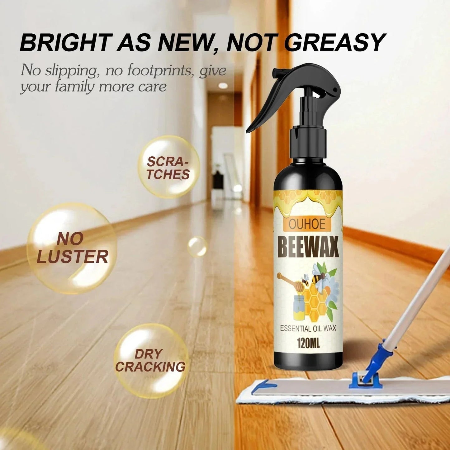 Natural Beeswax Spray for Furniture Care