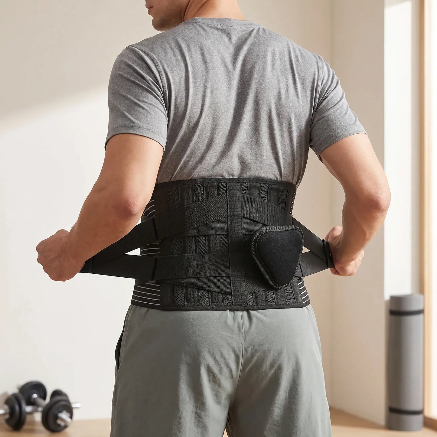 Lumbar Support Belt with Stays