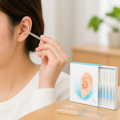 Sticky, double-sided, reusable ear cleaning sticks (24 pieces)