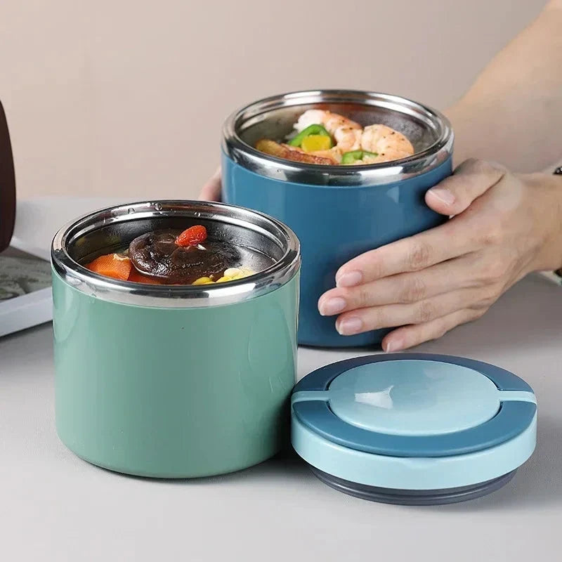 Thermal Lunchbox made of Stainless Steel with Handle – 630 ml & 1000 ml