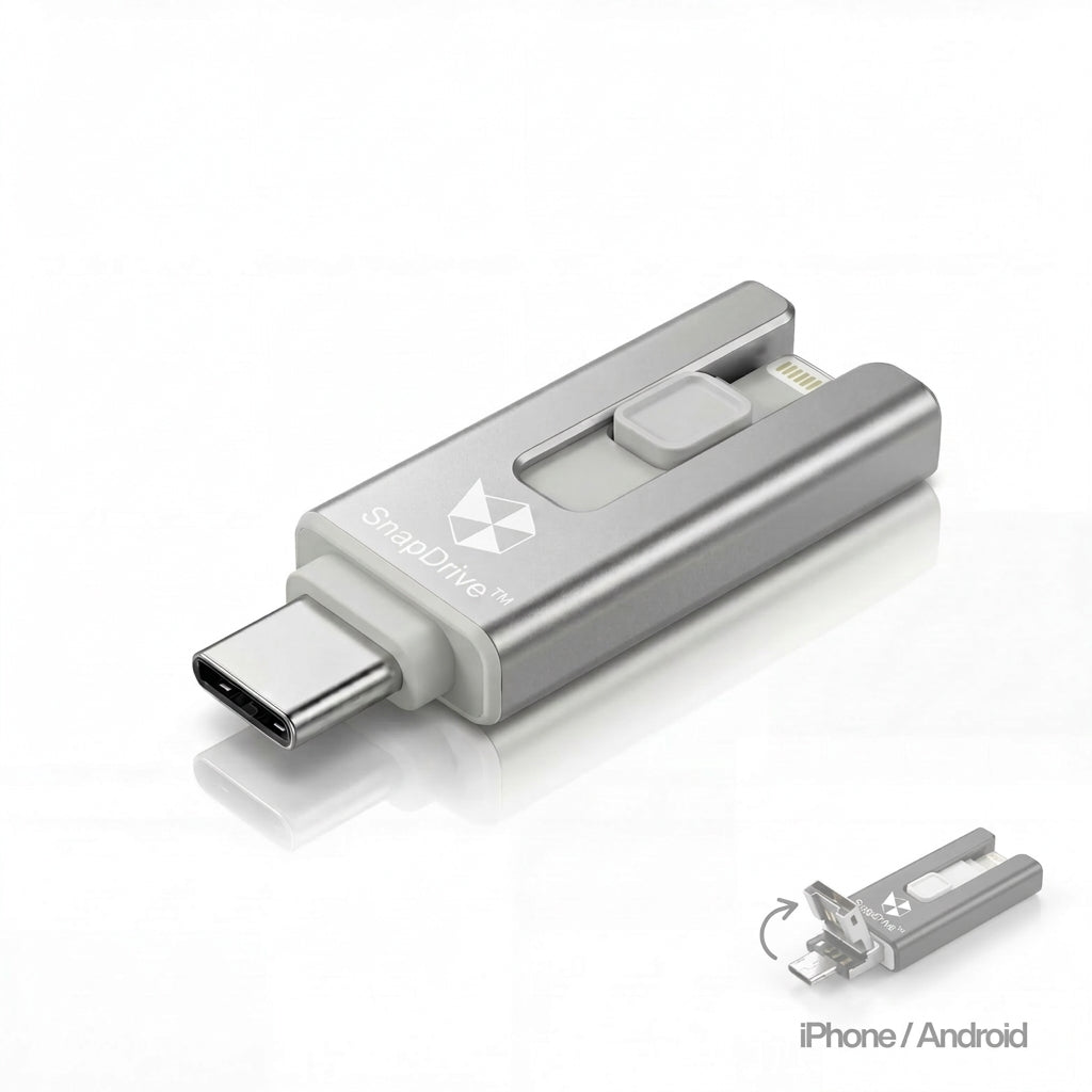 SnapDrive 4-in-1 Mobile Flash Drive for Smartphones