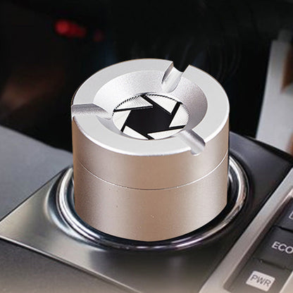 Stainless Steel Ashtray with Rotating Lid