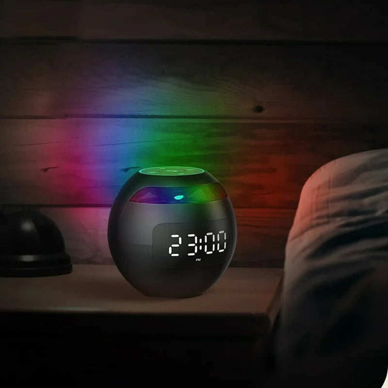 Bluetooth Alarm Clock with LED Display & Speaker