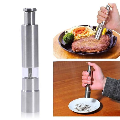 GrindMaster Stainless Steel Salt and Pepper Mill