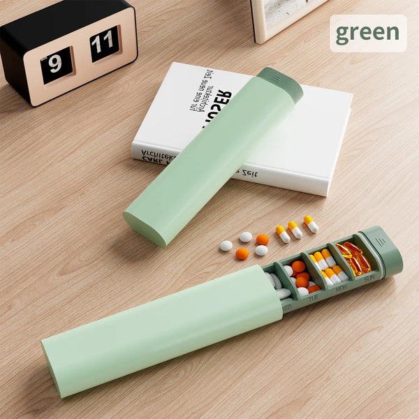 7-Day Weekly Pill Organiser with Labelled Compartments