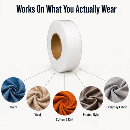Iron-on adhesive tape – repair tears & hems in 10 seconds