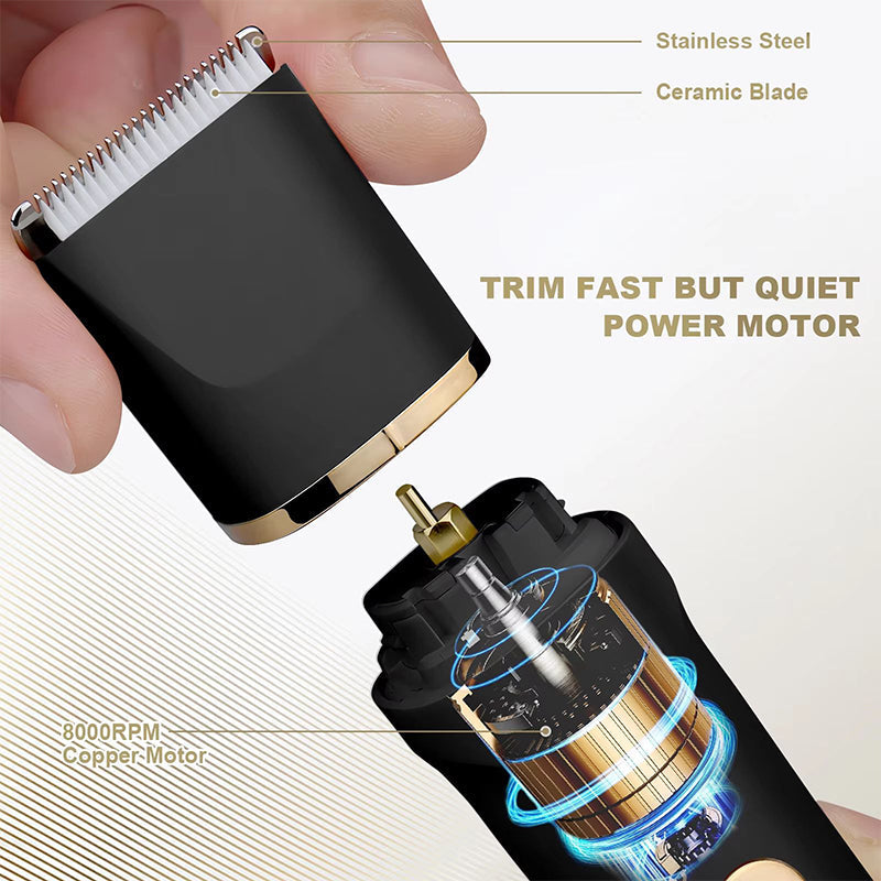 3-in-1 Electric Beard Trimmer with Charging Station