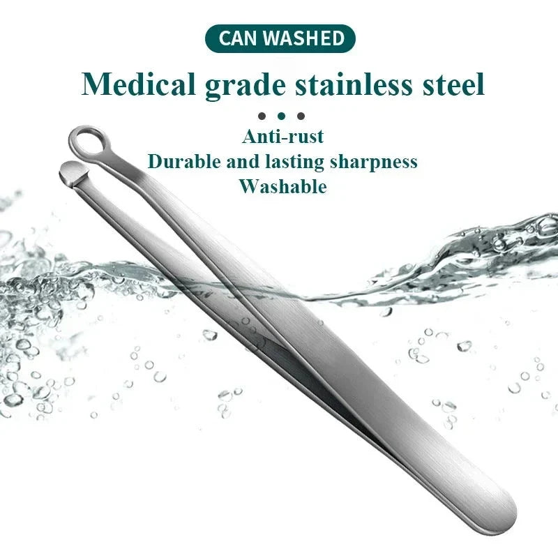 Stainless Steel Nose Hair Scissors with Rounded Tip