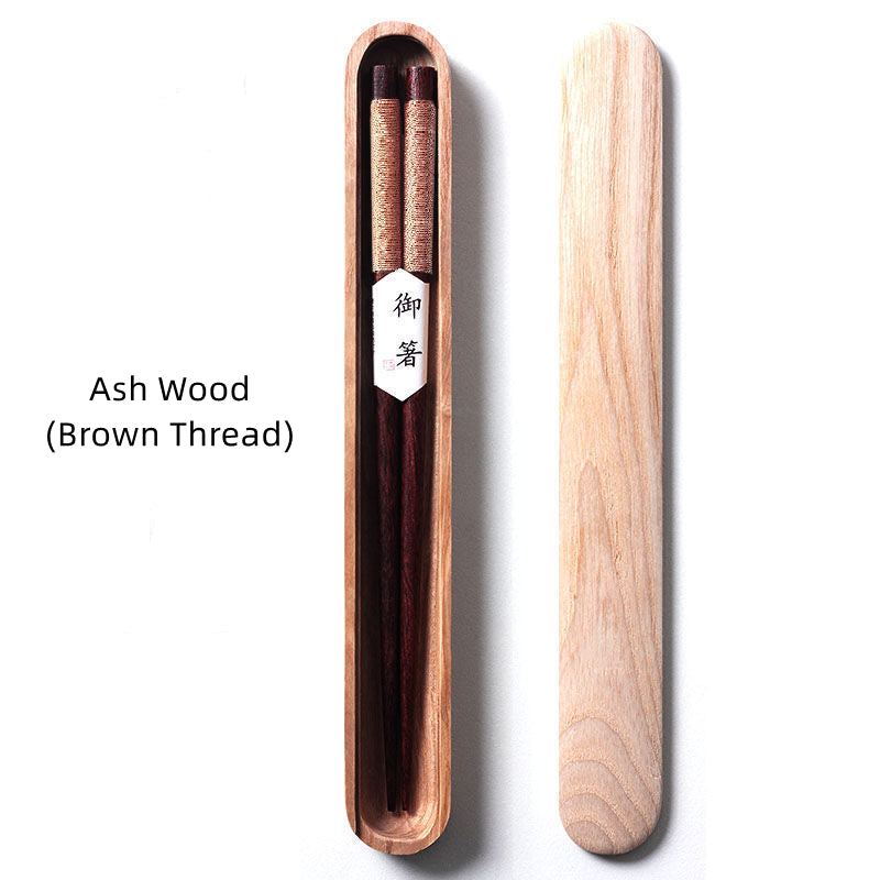 MASU Walnut Wood Chopsticks in Wooden Box