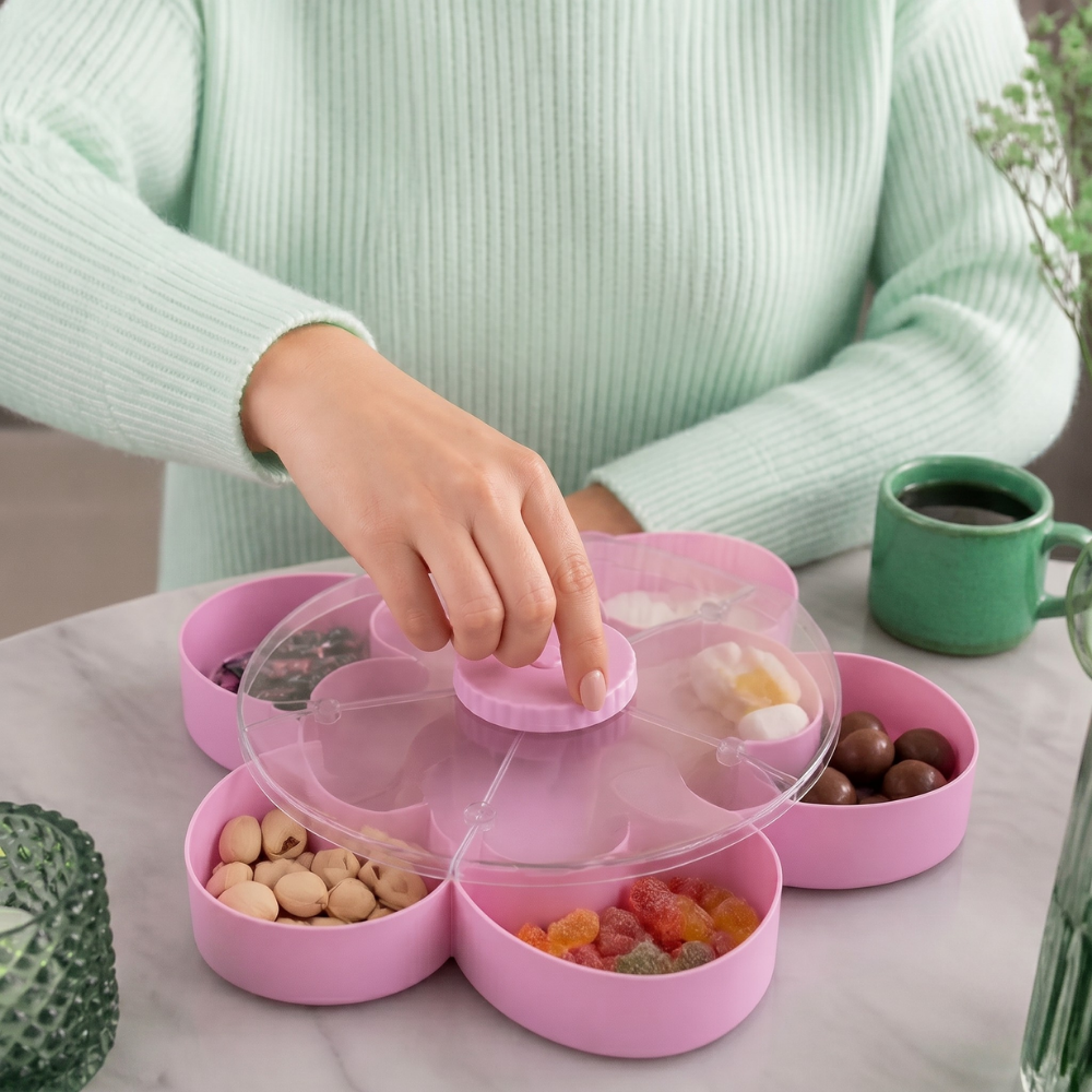 ServeSpin Turntable with Compartments