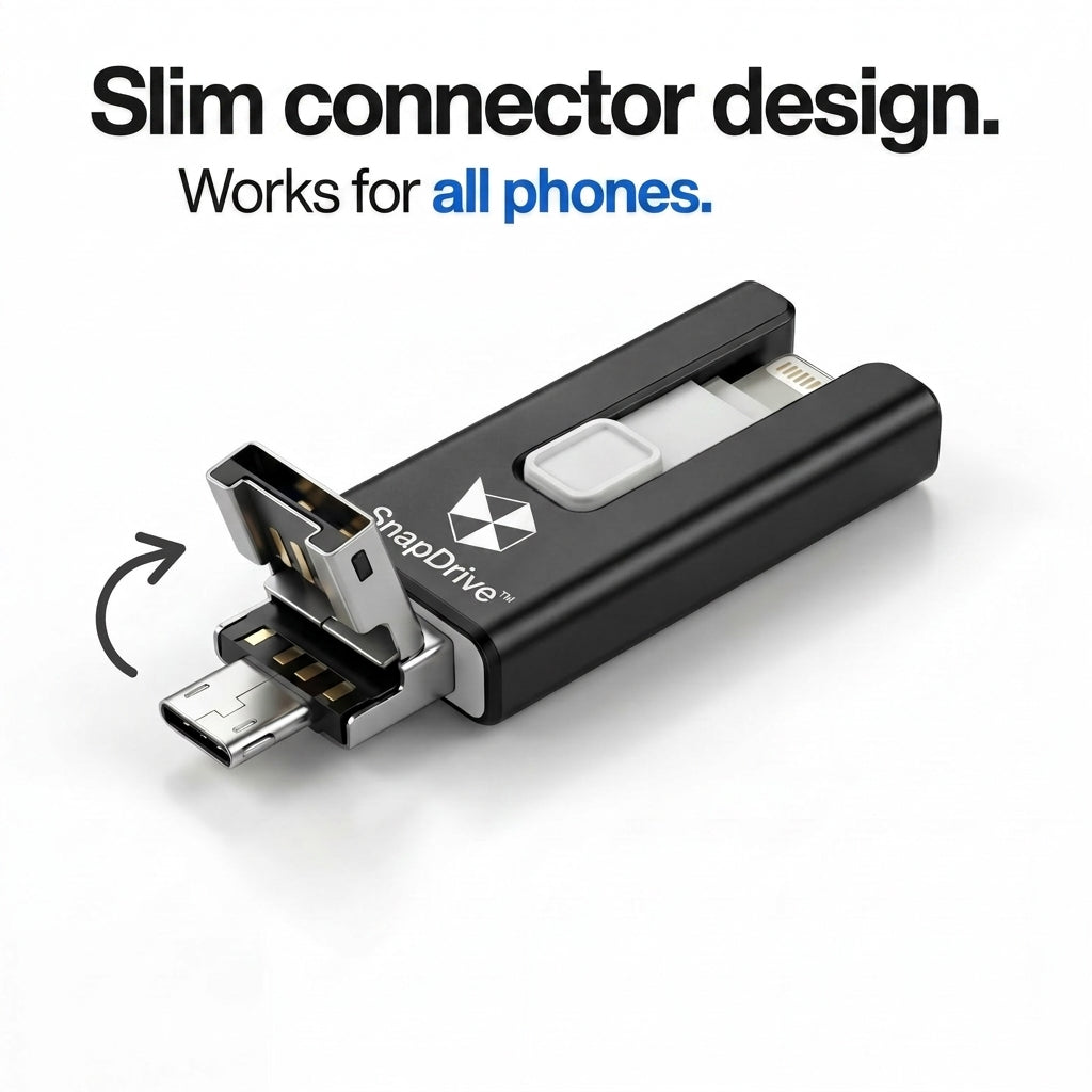 SnapDrive 4-in-1 Mobile Flash Drive for Smartphones