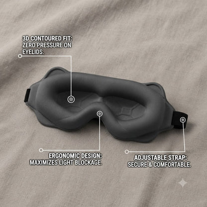3D-Form Sleep Mask for Effective Darkness