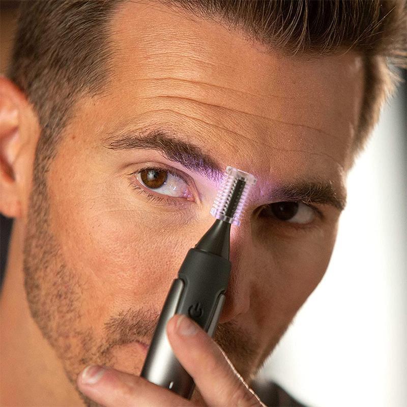 Precision Trimmer with LED Light & Titanium Blades