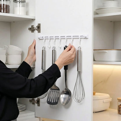 Self-adhesive hook rail for kitchen & bathroom (2 pcs.)