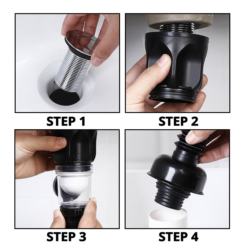 Flexible siphon drain pipe
