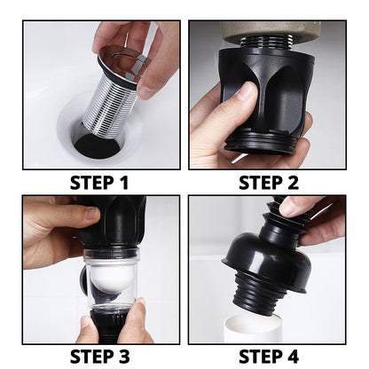 Flexible siphon drain pipe