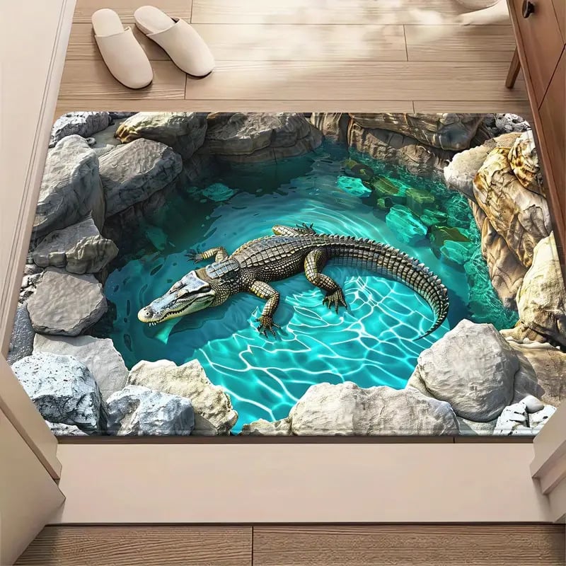 3D Optical Illusion Door Mat – Anti-Slip