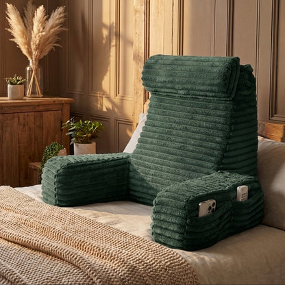 Back Support Cushion with Armrests & Headrest