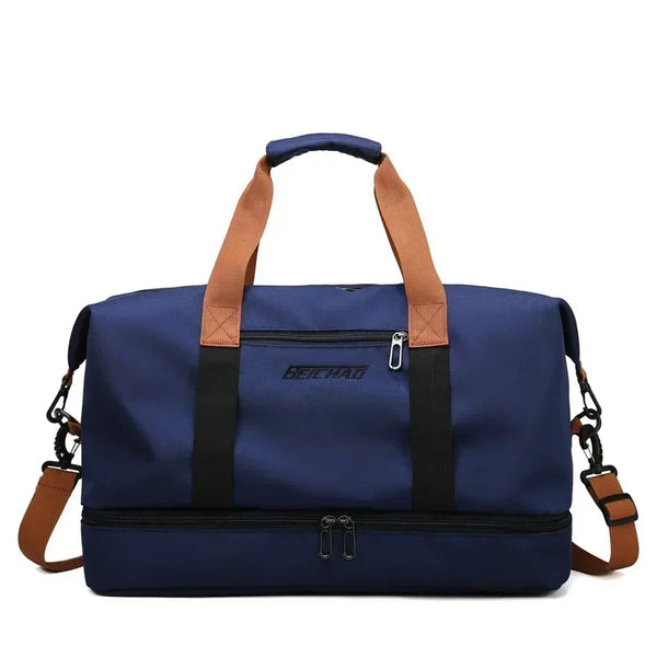 VOLARIS Fitness Travel Bag with Wet and Dry Separation