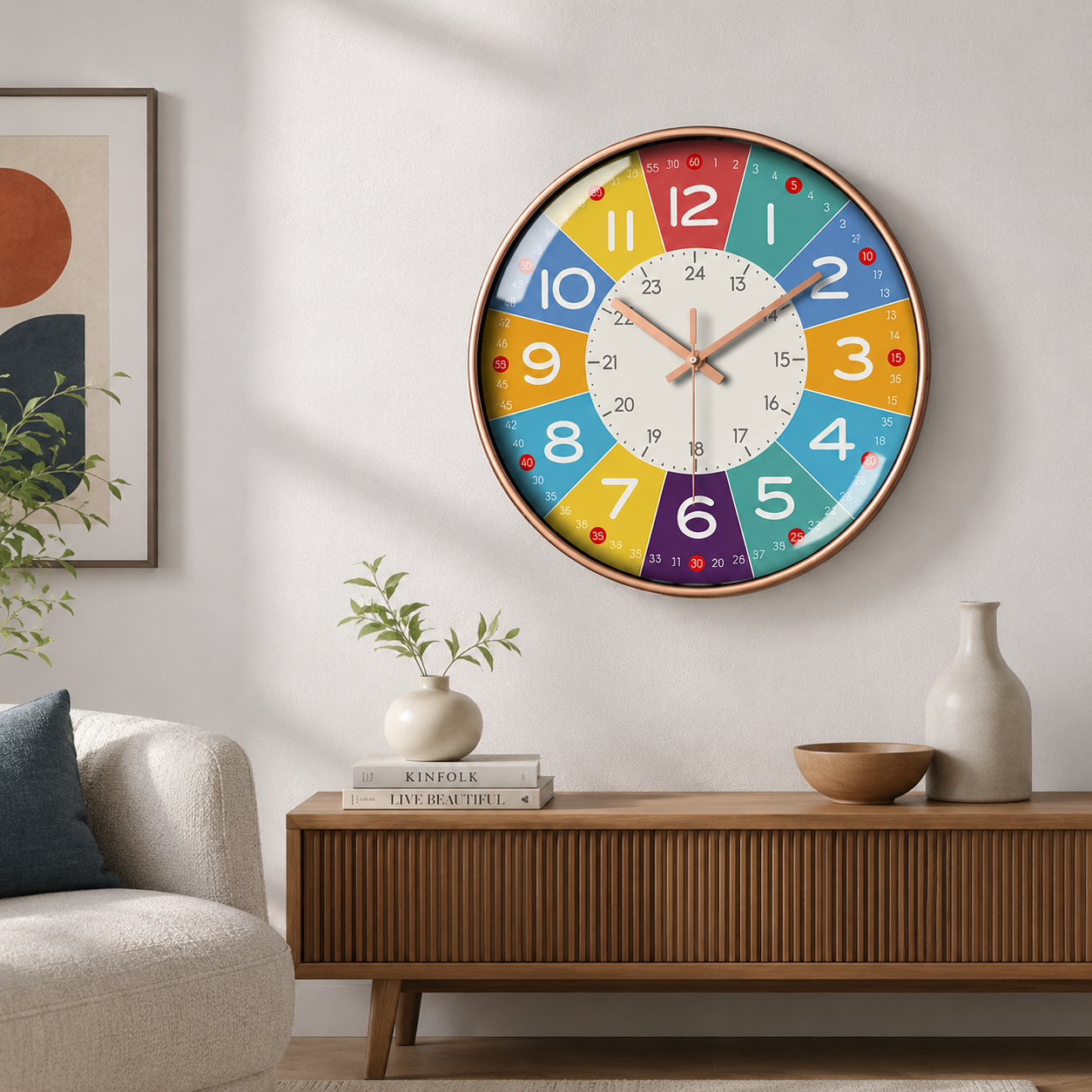 SilentKids Wall Clock – Silent for the Children's Room