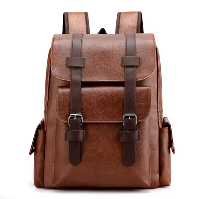 VeroLuxe PU Leather Backpack with Laptop Compartment