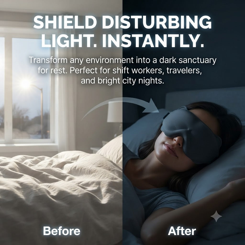 3D-Form Sleep Mask for Effective Darkness