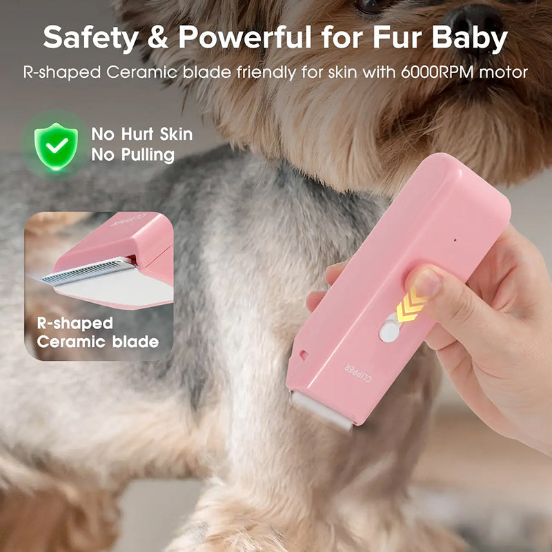 Wireless Pet Hair Clipper for Dogs & Cats