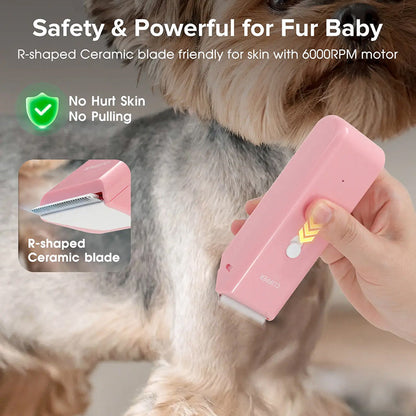 Wireless Pet Hair Clipper for Dogs & Cats