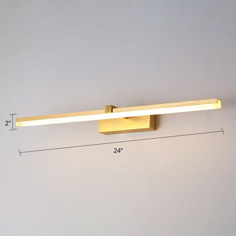 Golden LED Bathroom Lamp Modern Design