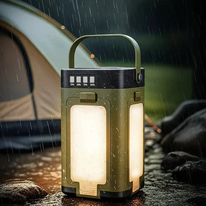 Foldable Solar Camping Lamp with Power Bank