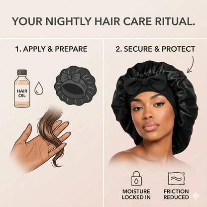 Silk Cap for Overnight Hair Protection
