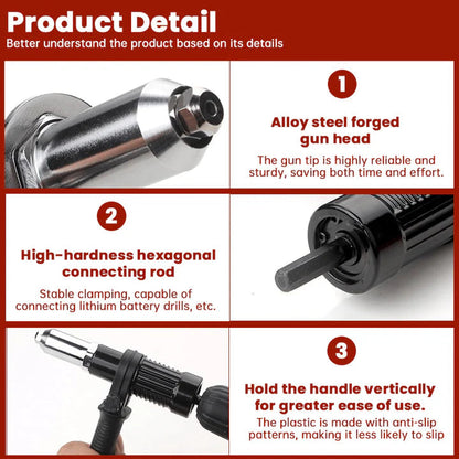 Rivet Tool Adapter for Cordless Drill – SpeedRivet