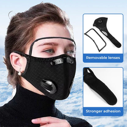 2-in-1 Motorcycle Mask with Anti-UV Glasses