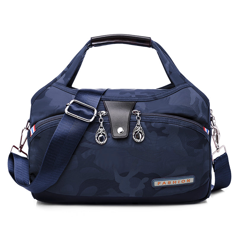 Nylon Crossbody Bag with Anti-Theft Protection