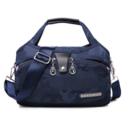 Nylon Crossbody Bag with Anti-Theft Protection