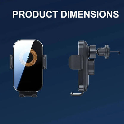 15W Wireless Car Clamp Charger with Mount Holder