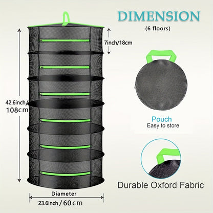 Herb Drying Rack Foldable 6 or 8 Tiers
