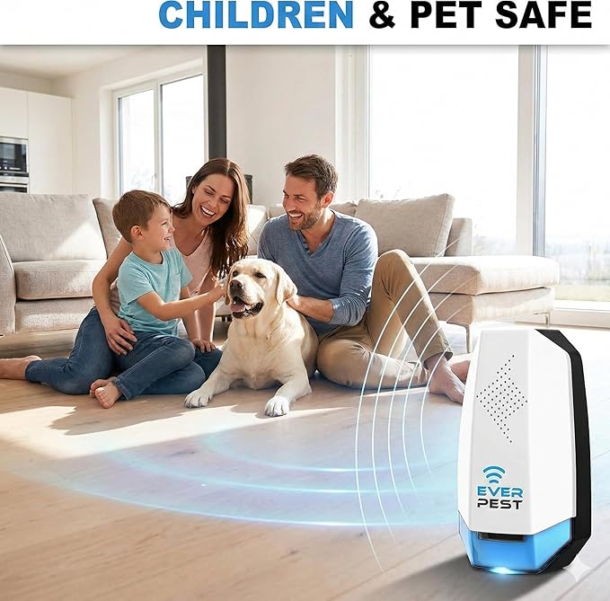 Ultrasonic Pest Repeller Twin Pack with Night Light