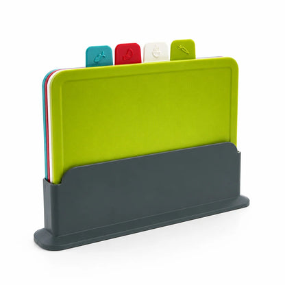 Color-coded and Non-slip Cutting Board Set (4-piece)