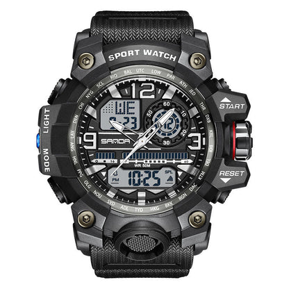 Men's Multifunction Watch with Luminous Display & Water Resistance