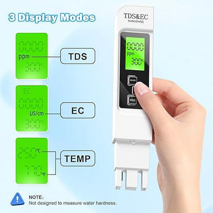 TDS Meter 3-in-1 Digital Water Quality Tester